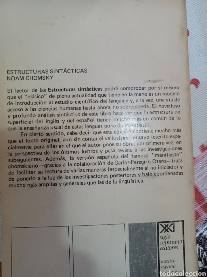 Libros antiguos: Barybook 71 B. Estructuras sint&aacute;cticas Noam Chomsky - Foto 5