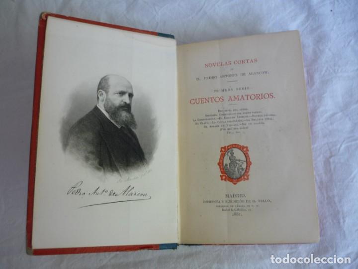 Libros antiguos: Cuentos amatorios, Pedro A. de Alarc&oacute;n, 1881 - Foto 9