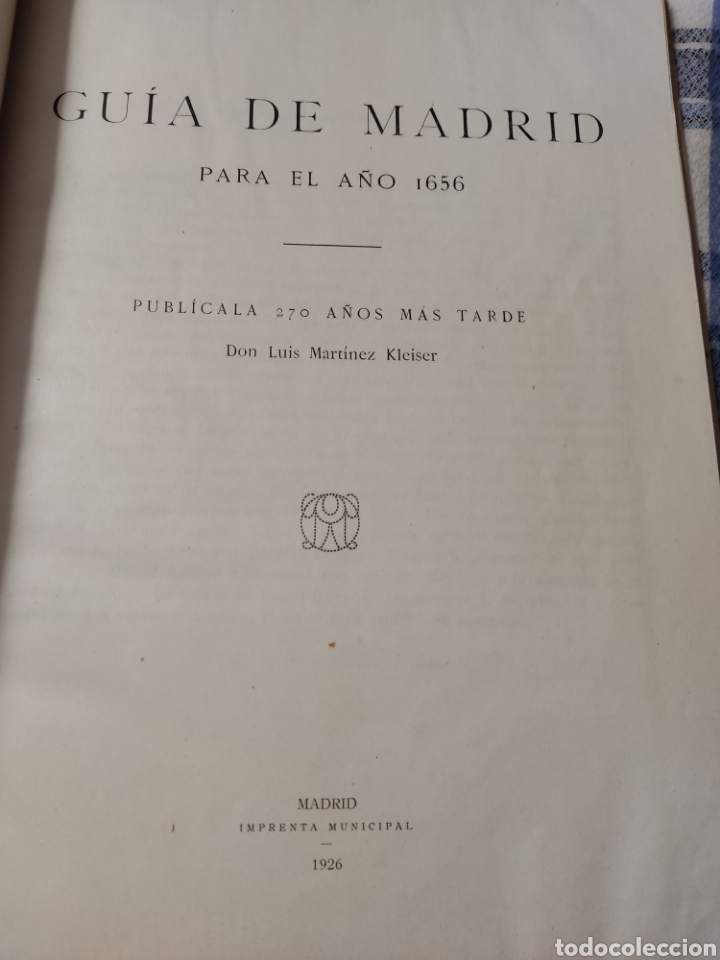 Libros antiguos: Guia madrid 1656 kleiser 1926 - Foto 3