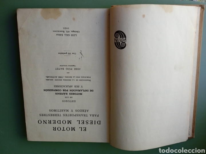 Libros antiguos: EL MOTOR DIESEL MODERNO - ED. LUIS GILI - Foto 2