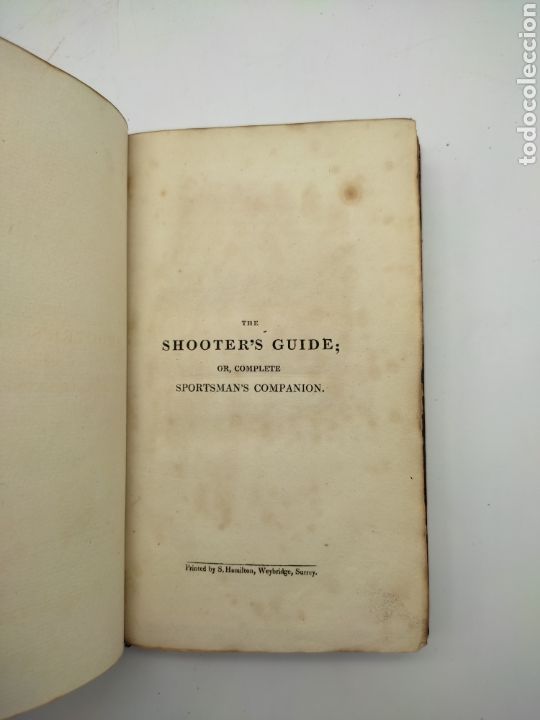 Libros antiguos: The shooters guide 1816 notable encuadernaci&oacute;n - Foto 4