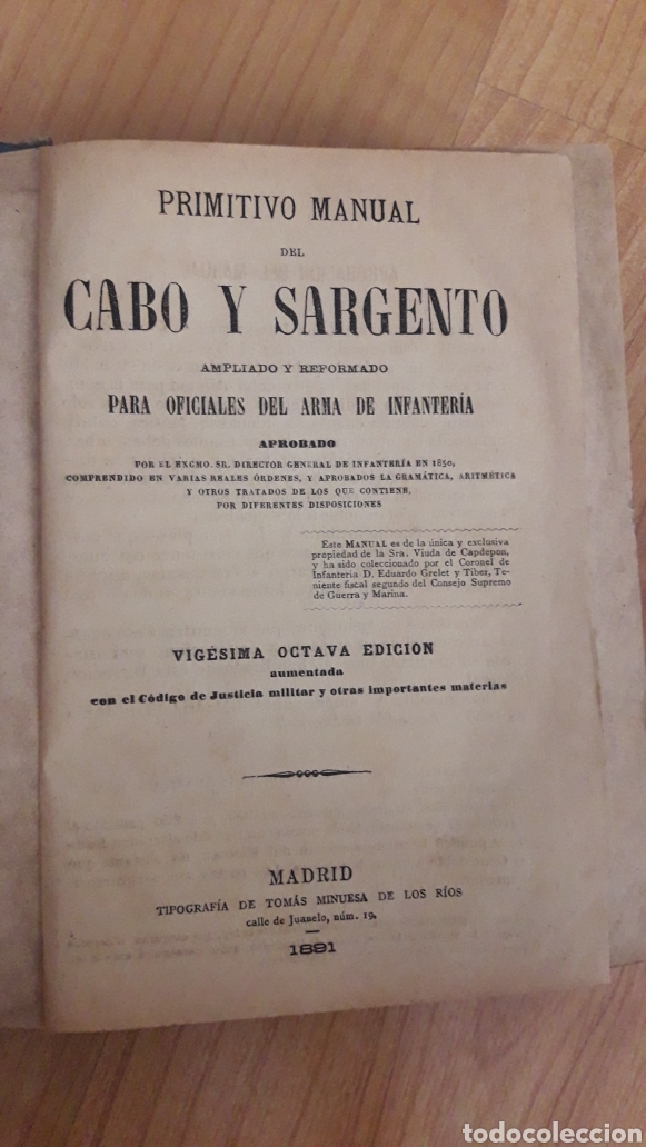 Libros antiguos: PRIMITIVO MANUAL DEL CABO Y SARGENTO. 1981 - Foto 3