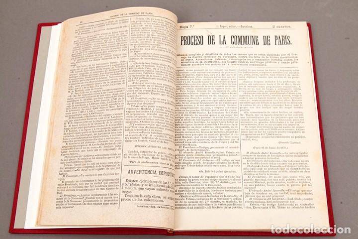Libros antiguos: PROCESO DE LA COMMUNE DE PARIS - COLECCION COMPLETA - 1871 - Foto 5