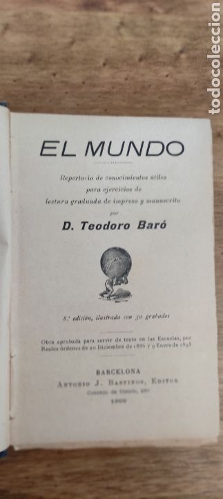 Libros antiguos: El Mundo, 1909 - Foto 2