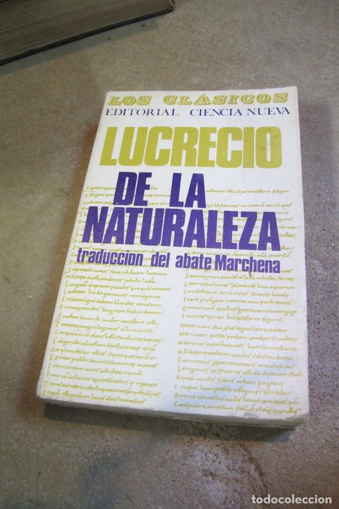Libros antiguos: DE LA NATURALEZA. LUCRECIO - Foto 1