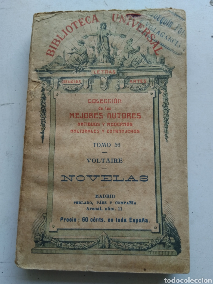 Libros antiguos: NOVELAS 1920/VOLTAIRE/BIBLIOTECA UNIVERSAL - Foto 1