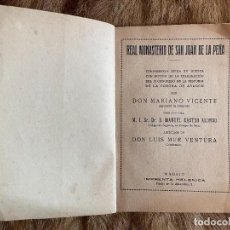 Libros antiguos: JACA (HUESCA). LUIS MUR VENTURA. REAL MONASTERIO DE SAN JUAN DE LA PEÑA. MADRID, 1920. DEDICADO. Lote 344360583