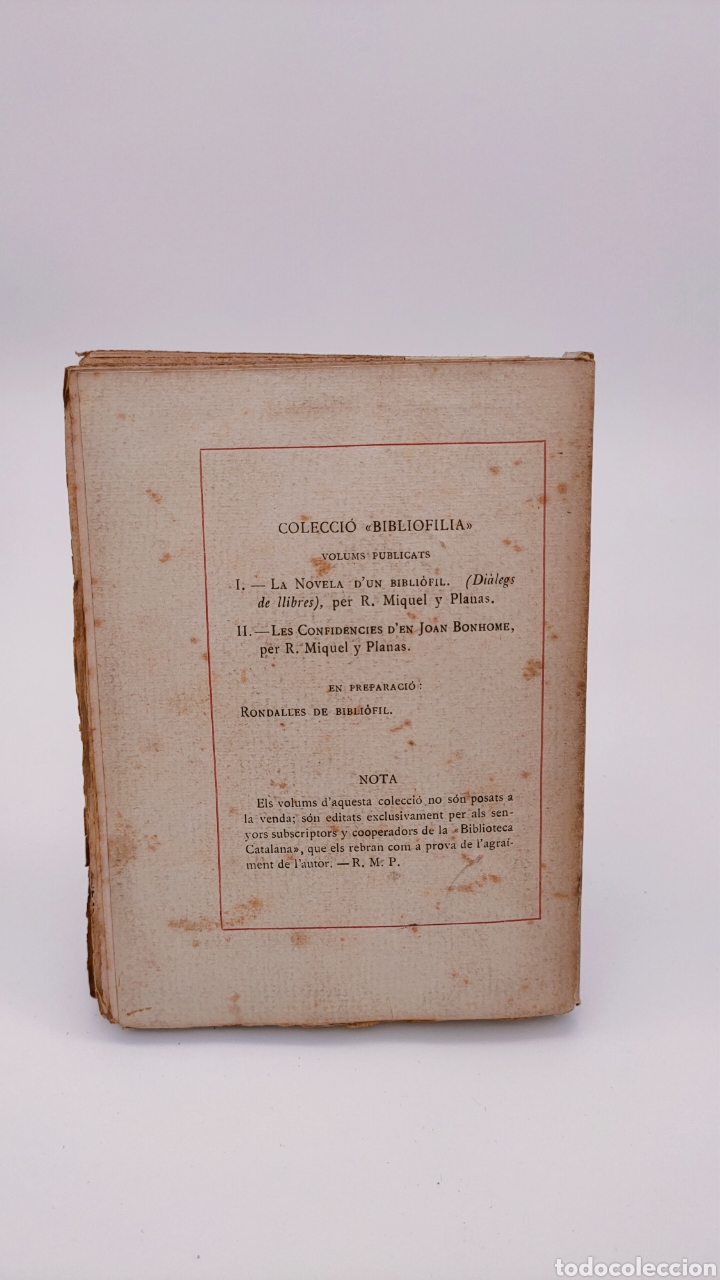 Libros antiguos: Les confid&egrave;ncies den JOAN BONHOME. - Foto 2
