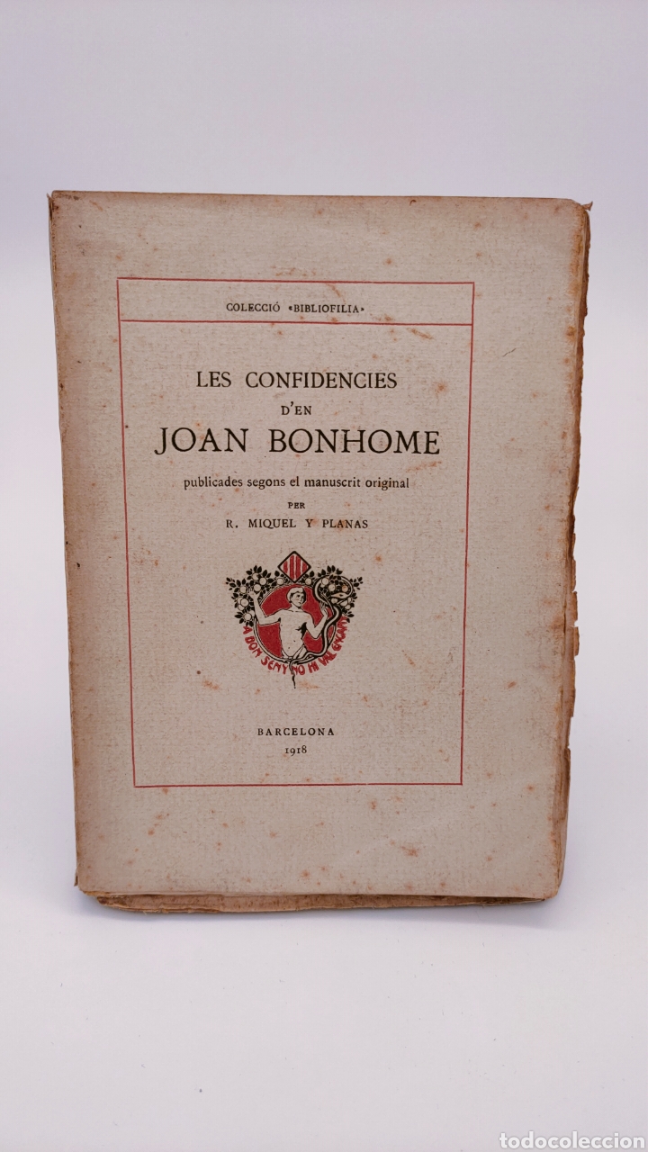 Libros antiguos: Les confid&egrave;ncies den JOAN BONHOME. - Foto 1