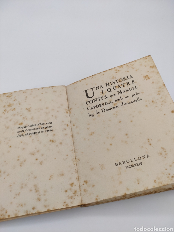 Libros antiguos: Manuel Capdevila. Una historia i quatre contes. - Foto 3