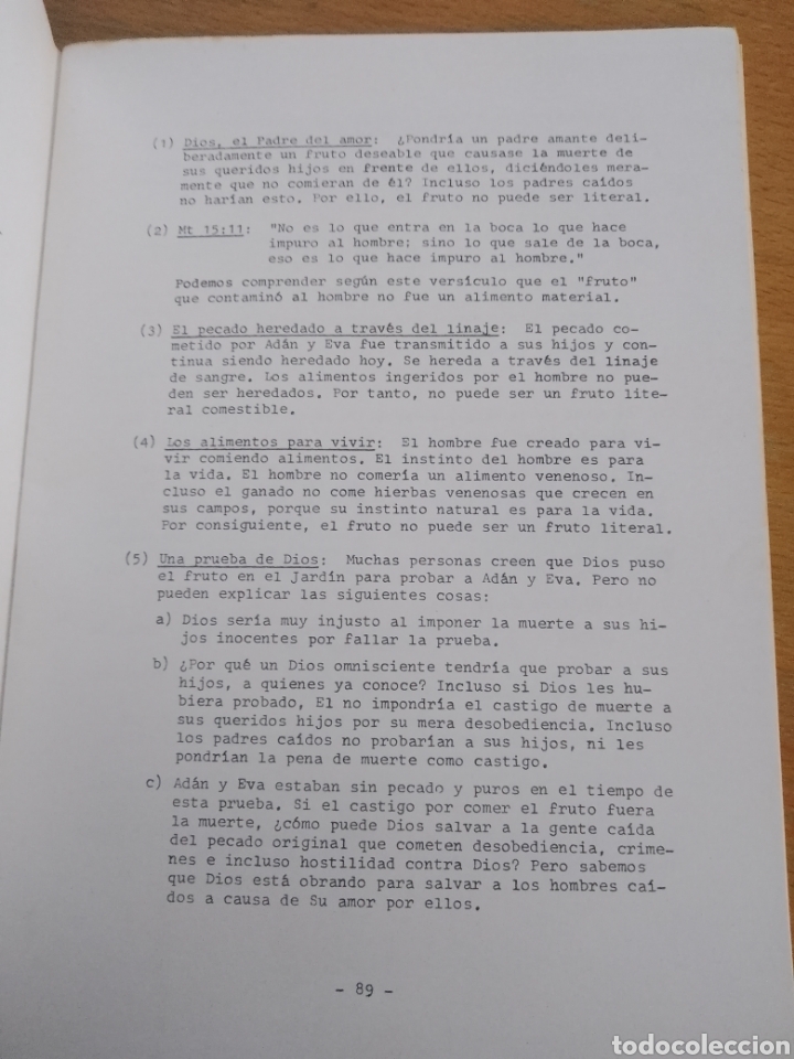 Libros antiguos: Los Principios Divinos Capitulo II Young Whi Kim - Foto 4