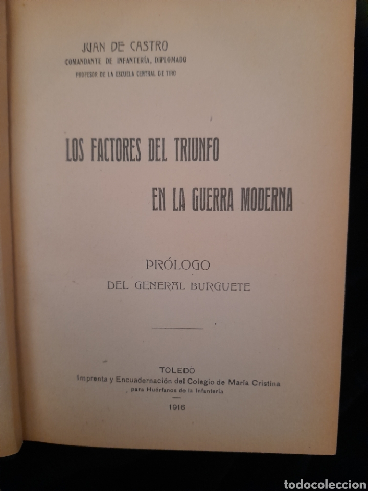 Libros antiguos: Los Factores del Triunfo en la guerra moderna - Foto 2