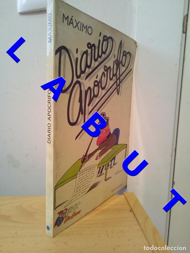 Libros antiguos: DIBUJO ORIGINAL MAXIMO EN DIARIO APOCRIFO W7 - Foto 3