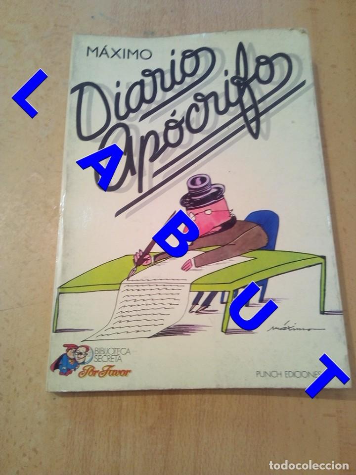 Libros antiguos: DIBUJO ORIGINAL MAXIMO EN DIARIO APOCRIFO W7 - Foto 4