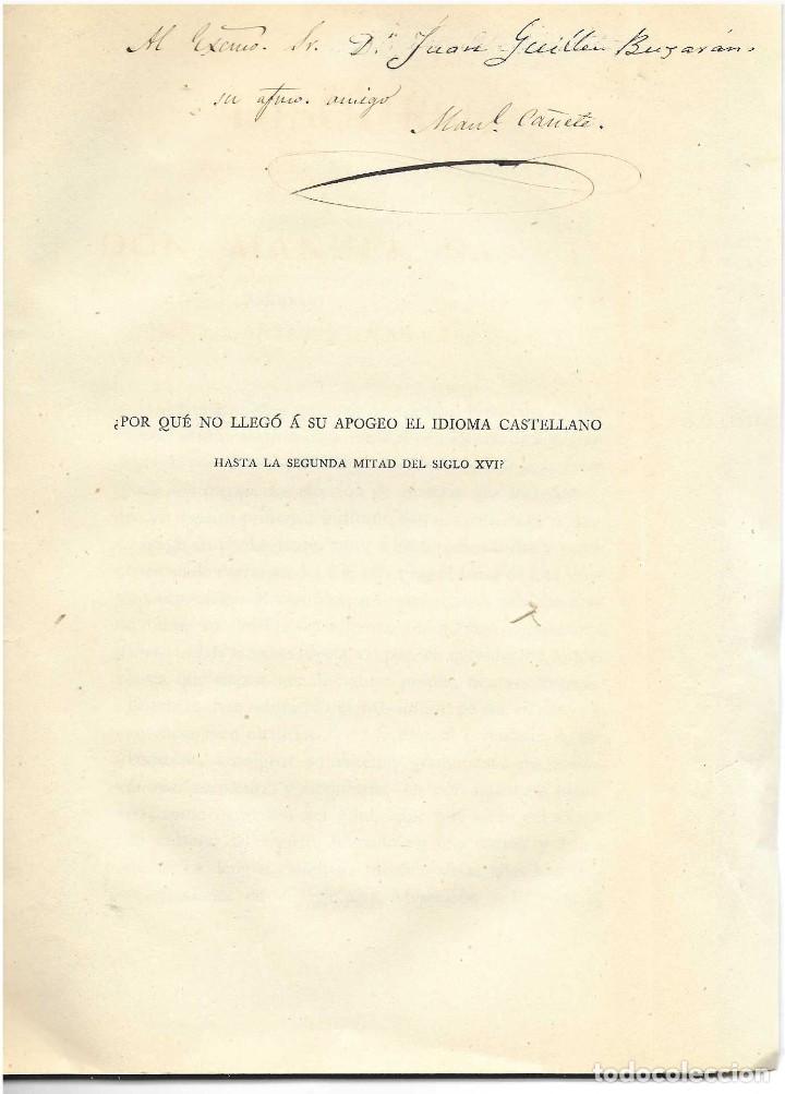 Libros antiguos: &iquest;POR QUE NO LLEGO A SU APOGEO EL IDIOMA CASTELLANO HASTA LA SEGUNDA MITAD DEL SIGLO XVI?