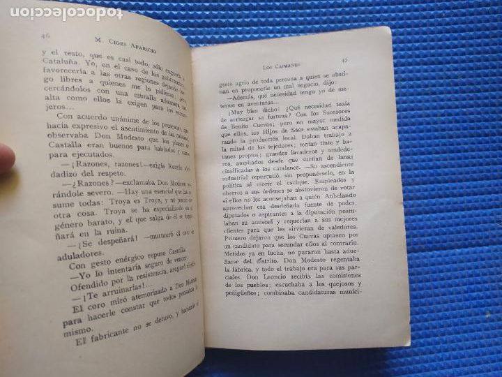 Libros antiguos: LOS CAIMANES MANUEL CIGES APARICIO 1&ordf; EDICION SIN TAPAS - Foto 3