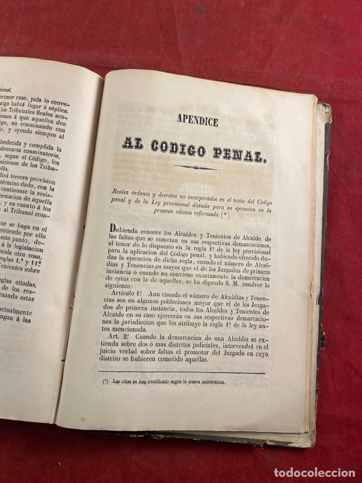 Libros antiguos: C&oacute;digo penal de Espa&ntilde;a edici&oacute;n oficial reformada 1850 - Foto 7