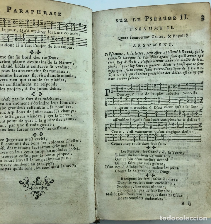 Libros antiguos: 1686, Paraphrase Des Pseaumes De David - Foto 8