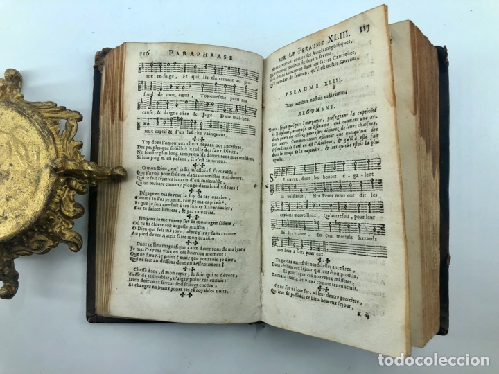 Libros antiguos: 1686, Paraphrase Des Pseaumes De David - Foto 9
