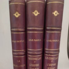 Libros antiguos: LOUIS MADELIN. LE CONSULAT ET L'EMPIRE(1932/33) 1799-1815 Y LA REVOLUTION 1911. Lote 345570883
