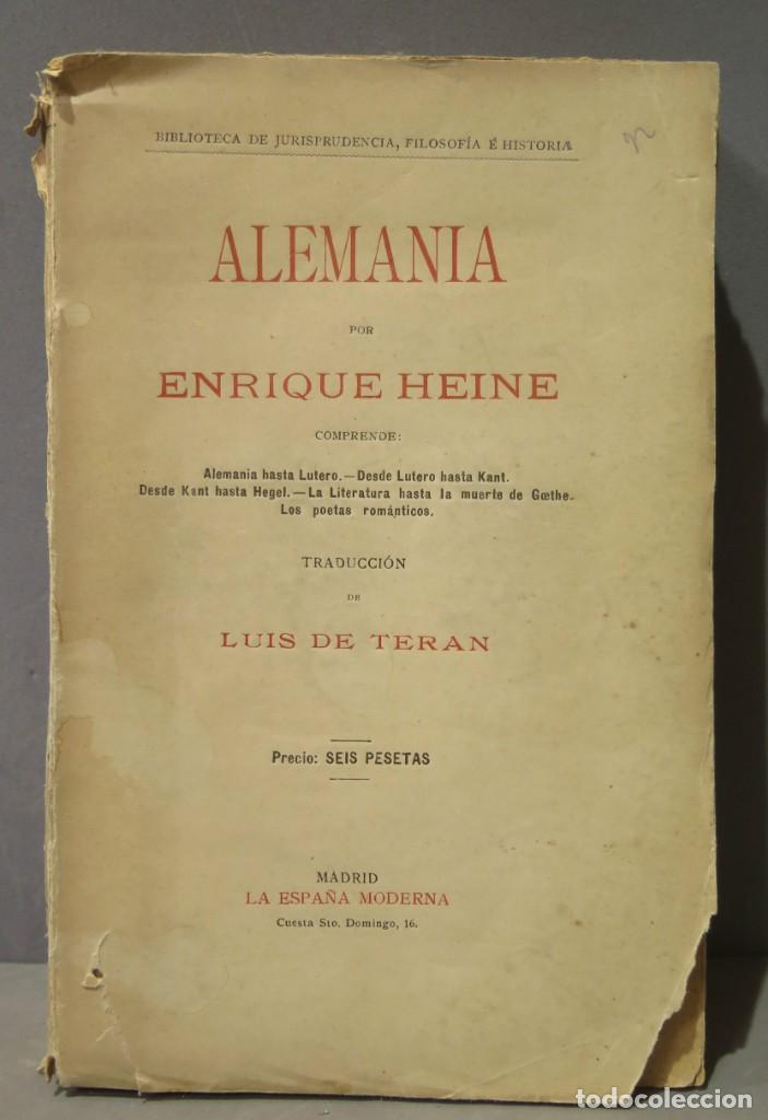 Libros antiguos: Alemania. Enrique Heine - Foto 1
