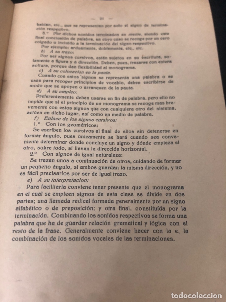 Libros antiguos: TRATADO DE TAQUIGRAF&Iacute;A, A&Ntilde;O 1922 - Foto 4
