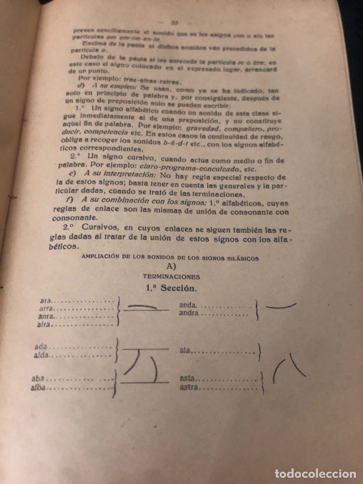 Libros antiguos: TRATADO DE TAQUIGRAF&Iacute;A, A&Ntilde;O 1922 - Foto 5