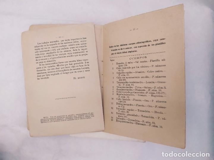 Libros antiguos: Construcci&oacute;n de Cuerpos Cristalogr&aacute;ficos. E. Miracle. Santander, 1907. - Foto 3