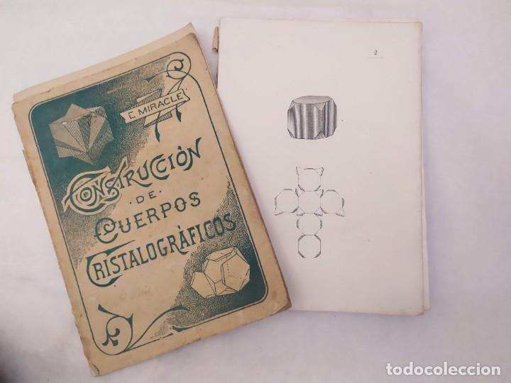Libros antiguos: Construcci&oacute;n de Cuerpos Cristalogr&aacute;ficos. E. Miracle. Santander, 1907. - Foto 4
