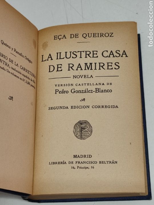 Libros antiguos: E&ccedil;a de Queiroz Ilustre casa de Ramires - Foto 3