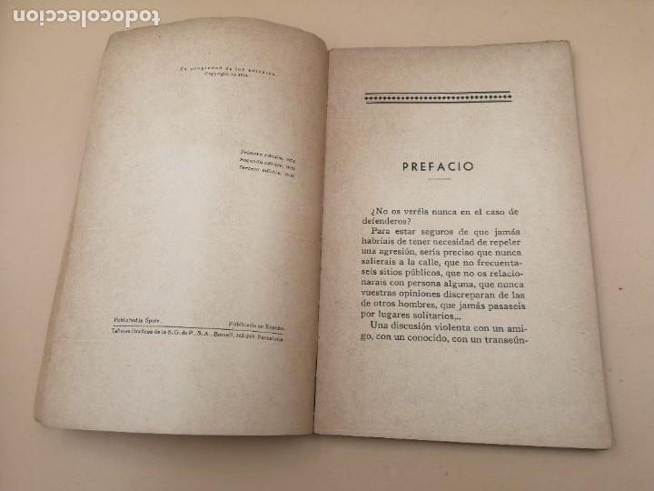 Libros antiguos: MODOS DE DEFENDERSE EN LA CALLE SIN ARMAS ILUSTRADO JUNCEDA RARO - Foto 3