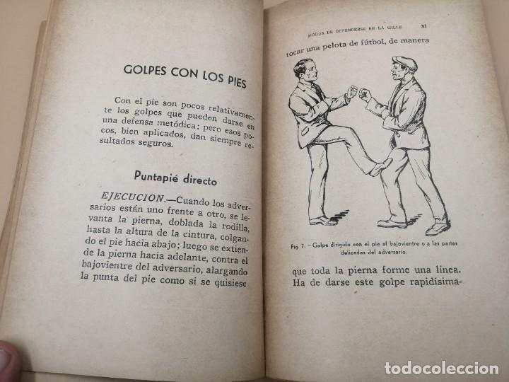 Libros antiguos: MODOS DE DEFENDERSE EN LA CALLE SIN ARMAS ILUSTRADO JUNCEDA RARO - Foto 7