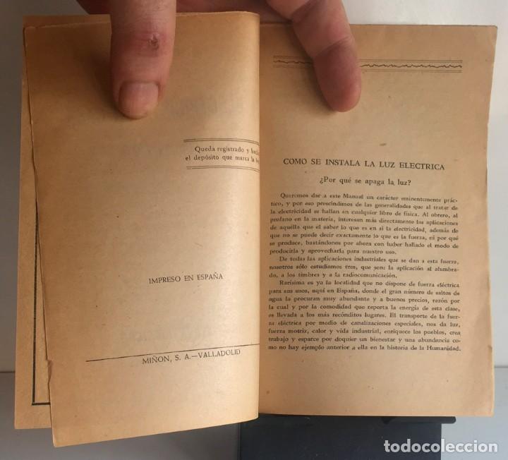 Libros antiguos: EL ELECTRICISTA EN CASA. B. Baugen - Foto 5