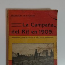 Livros antigos: 1910- LA CAMPAÑA DEL RIF EN 1909- FERNANDO DE URQUIJO. Lote 346075128