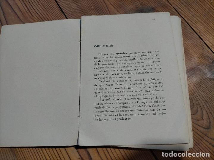 Libros antiguos: DE LA SARDANA PER MANUEL CAPDEVILA 1925 FRANCESC GENOV&Eacute; CATAL&Agrave; - Foto 3