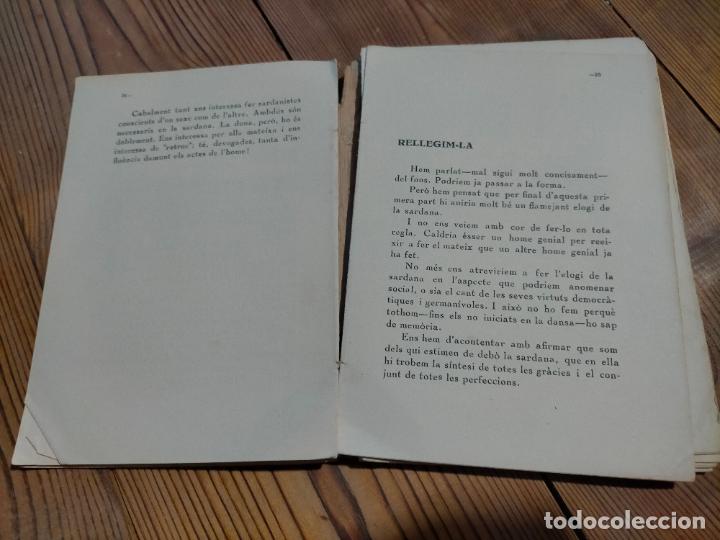 Libros antiguos: DE LA SARDANA PER MANUEL CAPDEVILA 1925 FRANCESC GENOV&Eacute; CATAL&Agrave; - Foto 4
