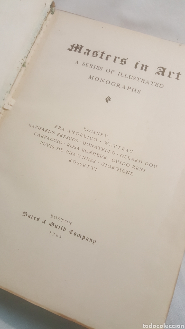 Libros antiguos: LIBRO 1903 MASTERS IN ART - Foto 1