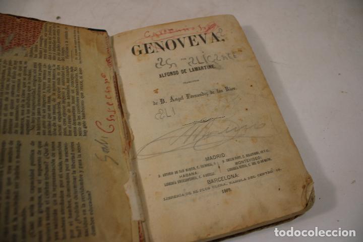 Libros antiguos: genoveva - alfonso de lamartine - 1860 - Foto 5