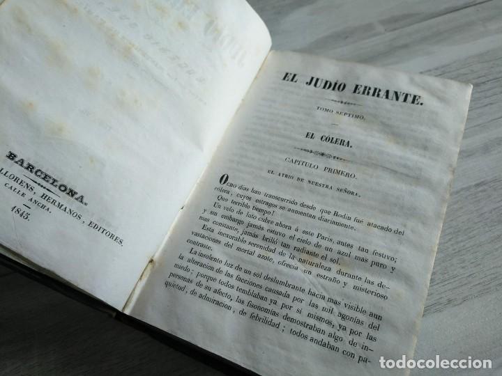 Libros antiguos: EL JUD&Iacute;O ERRANTE (1845) - EUGENIO SUE - TOMOS V A IX - Foto 13