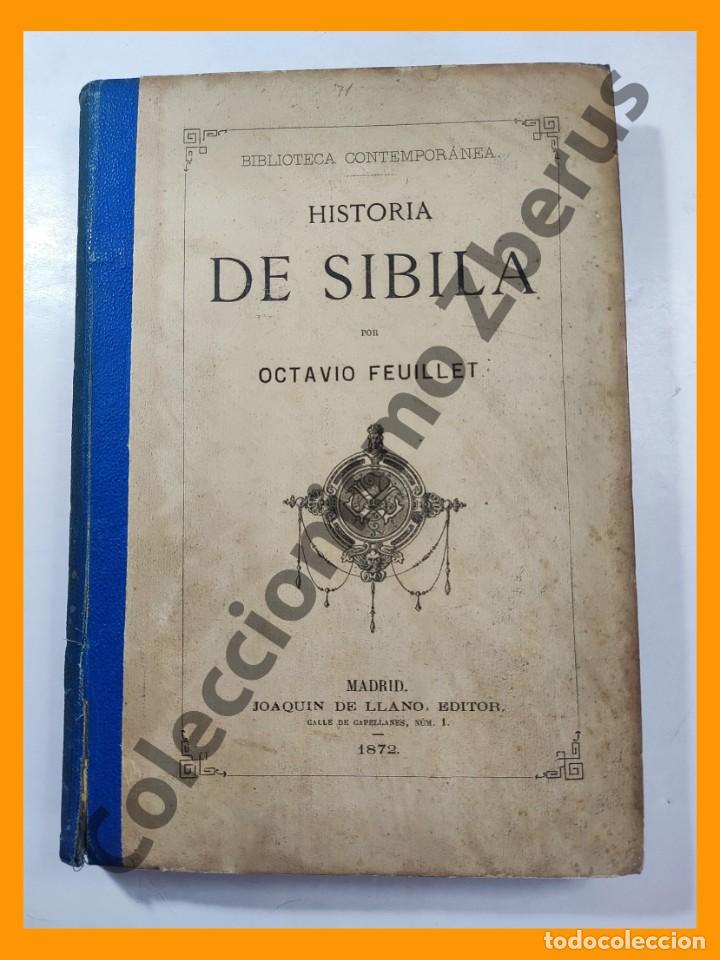 Libros antiguos: Historia de Sibila - Octavio Feuillet - Foto 2