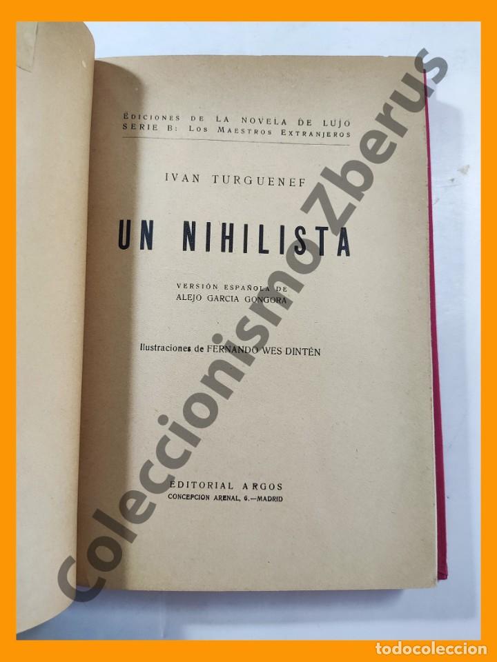 Libros antiguos: Un Nihilista - Ivan Turguenef - Foto 3