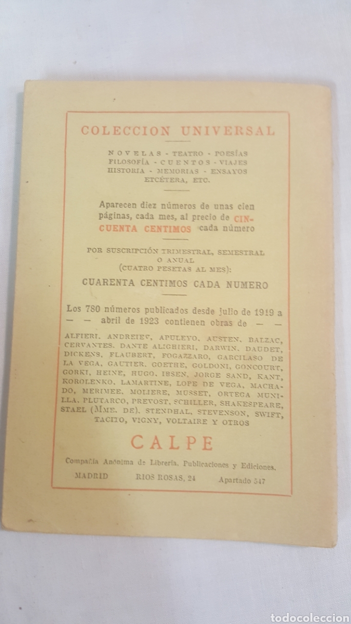 Libros antiguos: LIBRO S.XX, 1923, EL CORONEL CHABERT - Foto 3