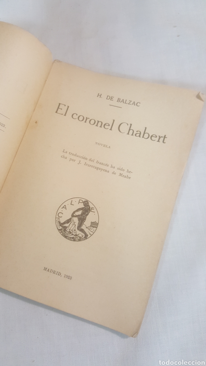 Libros antiguos: LIBRO S.XX, 1923, EL CORONEL CHABERT - Foto 5