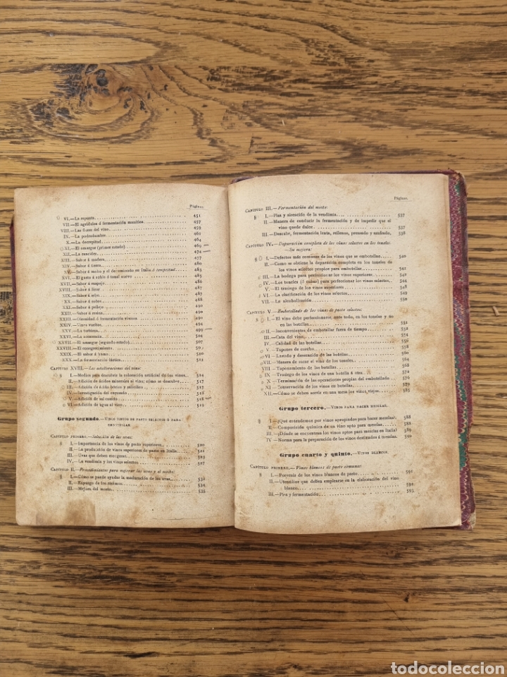 Libros antiguos: ENOLOGIA TEORICO PR&Aacute;CTICA- Ottavi- a&ntilde;o 1901 - Foto 7