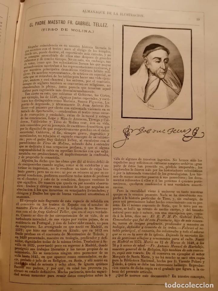 Libros antiguos: ALMANAQUE DE LA ILUSTRACI&Oacute;N PARA 1879 - 83 - Foto 7