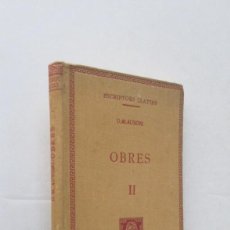 Libros antiguos: OBRES II - D.M. AUSONI - AÑO 1928. Lote 346699563