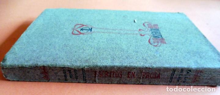 Libros antiguos: Fr. LUIS DE LE&Oacute;N - ESCRITOS EN PROSA - - Foto 2