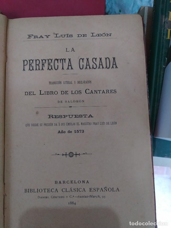 Libros antiguos: Fray Luis de Le&oacute;n - La perfecta casada (Edici&oacute;n 1884) - Foto 4