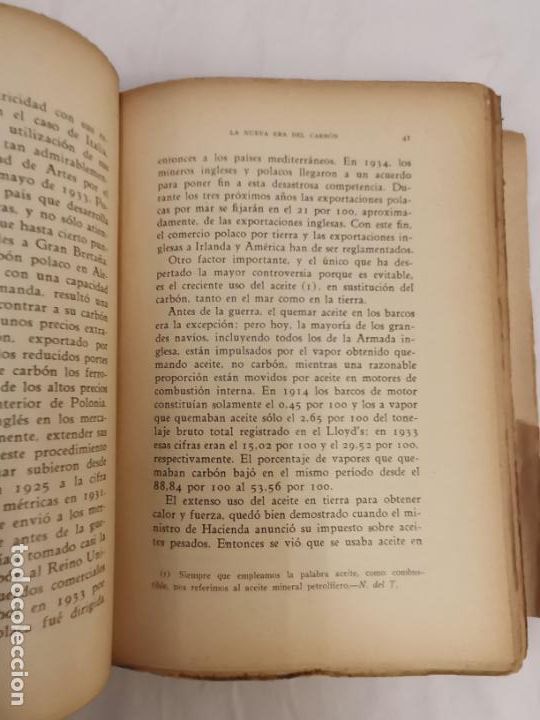 Libros antiguos: L-2121. EL CARBON, IVOR THOMAS. 1936. - Foto 5