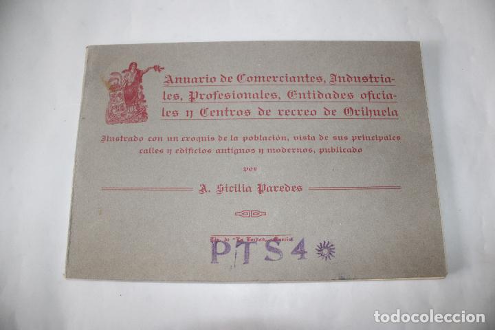 Old books: anuario de comerciantes, industriales, entidades oficiales y centros de recreo de orihuela 1923
